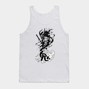 Fierce Oni Samurai Tank Top